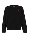 Kenzo Boke Flower Embroidered Cotton Sweatshirt Clothing In Black
