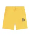 Kenzo Kotora-embroidered Drawstring Track Shorts In Yellow