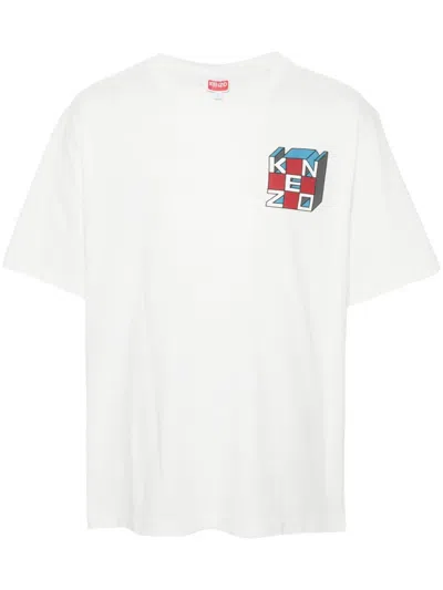 Kenzo Kube Logo-print T-shirt In 02