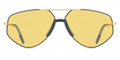 Kenzo Kz 40014u 31e Men's Sunglasses Gold Size 61