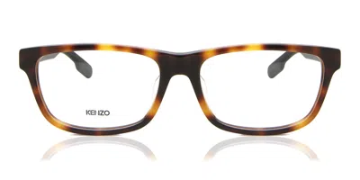 Kenzo Kz 50020f Asian Fit Men's Glasses, Tortoiseshell, Size 57 In Brown