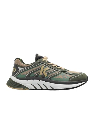 Kenzo Lace-up Low-cut Casual Shoes In Black