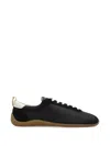 Kenzo Hogan White Calfskin Leather Footwear In Black