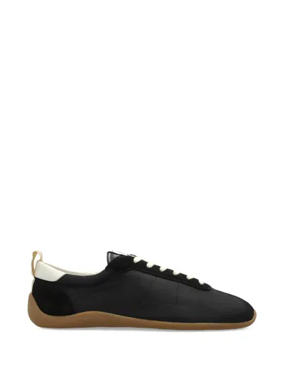 Kenzo Hogan White Calfskin Leather Footwear In Black