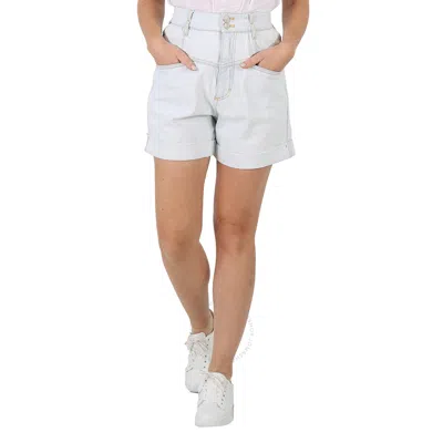 Kenzo Ladies Blue Turned-up Hem Denim Shorts