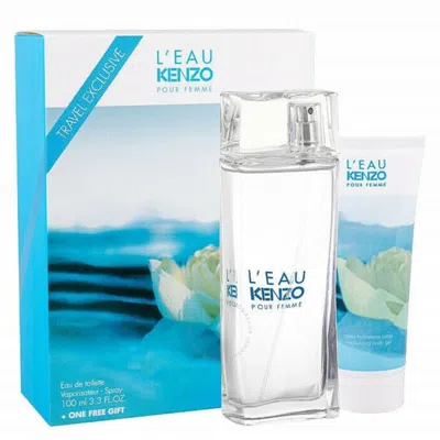 Kenzo Ladies L'eau Pour Femme Gift Set Fragrances 3274872407589 In White
