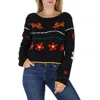 KENZO KENZO LADIES LINEN BLEND INTARSIA-KNIT EMBROIDERED JUMPER