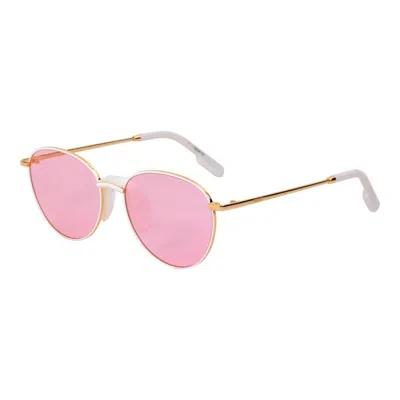 Kenzo Ladies' Sunglasses  Kz40011i-30y  53 Mm Gbby2 In Gold
