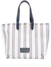 Kenzo Large Coast Lines Tote Bag In White