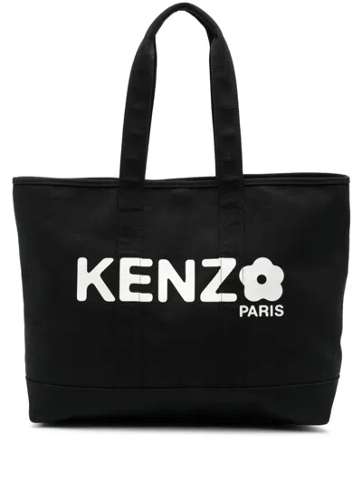 Kenzo Large ` Utility` Canvas Tote Bag