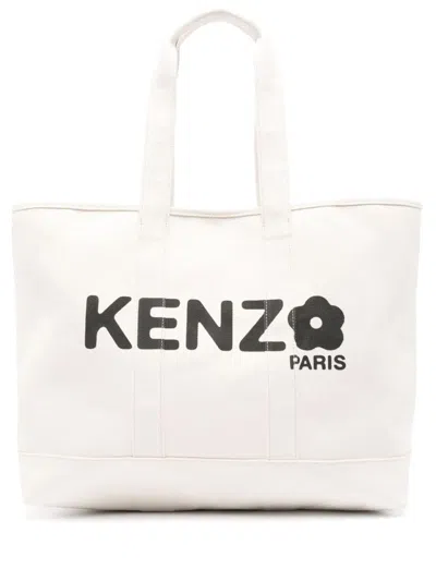 Kenzo Large ` Utility` Canvas Tote Bag