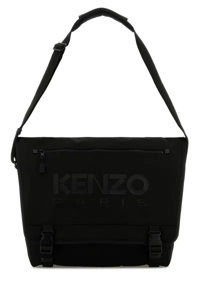 KENZO KENZO BLACK POLYESTER LARGE KENZO 48 CROSSBODY BAG