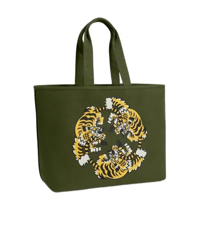 KENZO KENZO VERDY MARKET REVERSIBLE LARGE TOTE BAG