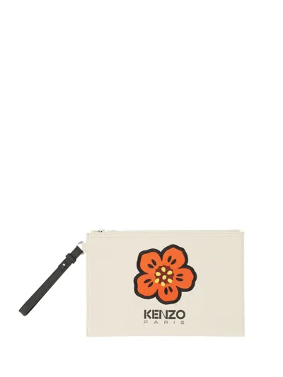 Kenzo Men's Large Pochette In Powder