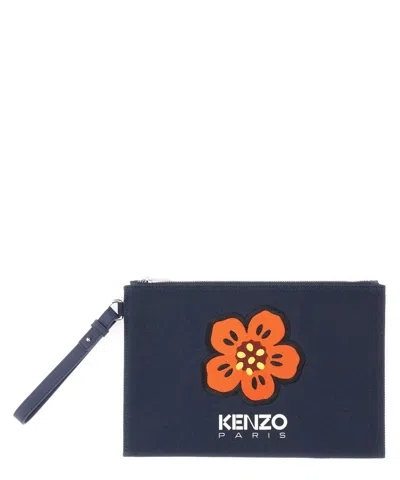 Kenzo Large Pouch In Blue