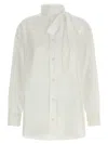Kenzo Lavalliere Collar Shirt In White