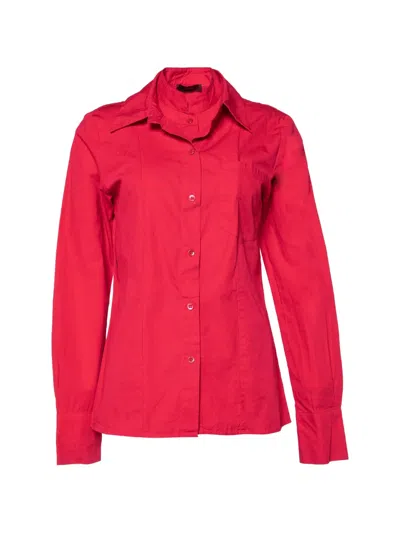 Pre-owned Kenzo Layered-detail Shirt In Red