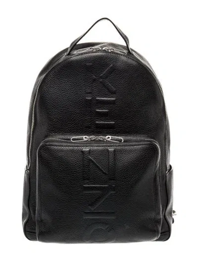 Pre-owned Kenzo Leather Backpack In Black