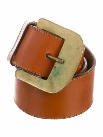 Pre-owned Kenzo Leather Belt In Brown