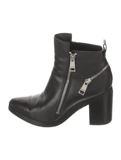 Pre-owned Kenzo Leather Chelsea Boots In Black
