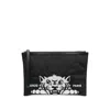 Kenzo Pochette Nera Con Ricamo Tigre