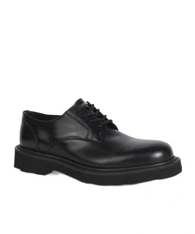 Kenzo Leather Derby Shoes In Black