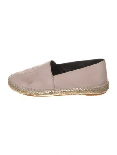 Pre-owned Kenzo Leather Espadrilles In Pink