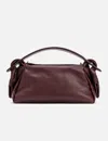 Kenzo Leather Handbag In Burgundy