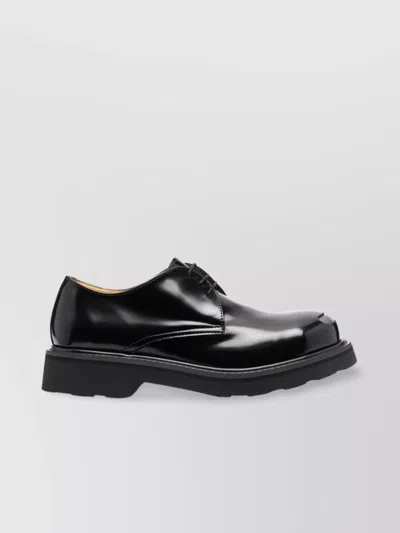 KENZO LEATHER LOAFERS WITH CHUNKY RUBBER SOLE