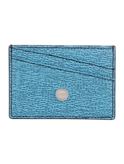Pre-owned Kenzo Leather Printed Card Holder In Multi