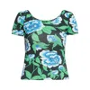 Kenzo Peonies Print Short-sleeved Top