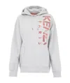 Kenzo Letter Logo Printed Hooded Sweater In White