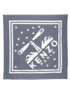 Kenzo Men Lighthouse Large Scarf In Gray