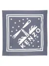 Kenzo Men Lighthouse Large Scarf In Gray