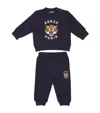 Kenzo Lion Print Sweater And Sweatpants Set In Navy