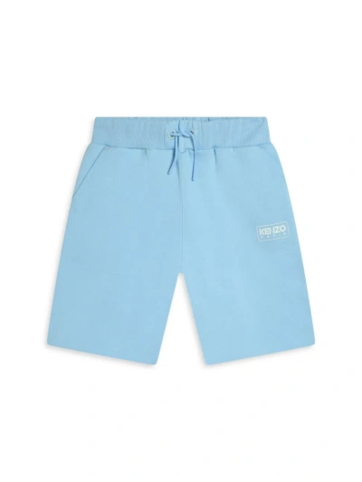 Kenzo Little Boy's & Boy's Fleece Bermuda Shorts In Pale Blue