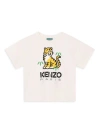 Kenzo Little Boy's & Boy's Tiger Graphic T-shirt In Yellow