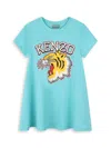 KENZO LITTLE GIRL'S & GIRL'S LOGO T-SHIRT DRESS