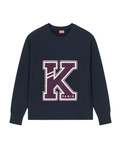 Kenzo 'varsity' Sweatshirt In Black