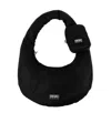 Kenzo Logo Patch Zipped Shoulder Bag In Black