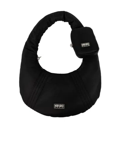 Kenzo 'go' Shoulder Bag In Black