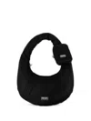 Kenzo Logo Patch Zipped Shoulder Bag In Black