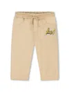 Kenzo Logo-appliqué Track Pants In Neutrals