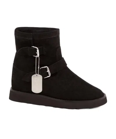 Kenzo Logo Boots In Black