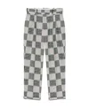 Kenzo Patchwork Trousers In Gray
