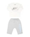 Kenzo Logo Cotton Suit In White