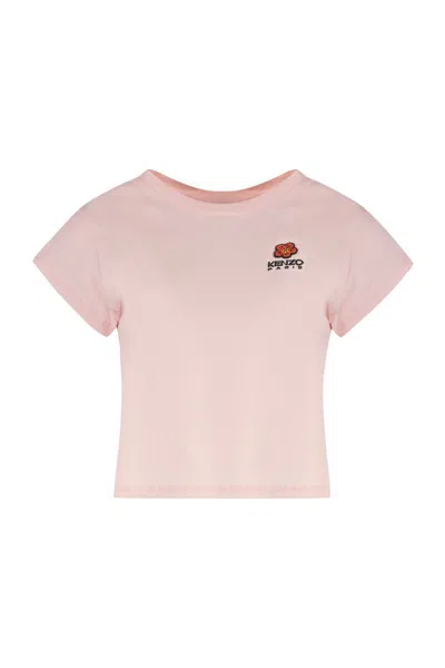 Kenzo Cotton T-shirt In Pink