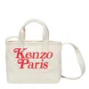 Kenzo Logo Crossbody Tote Bag In Beige