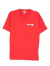 Kenzo Crew Neck T-shirt Short Sleeves In Red