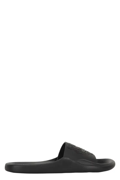 KENZO LOGO DETAIL RUBBER SLIDES